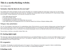 Tablet Screenshot of motherfuckingwebsite.com